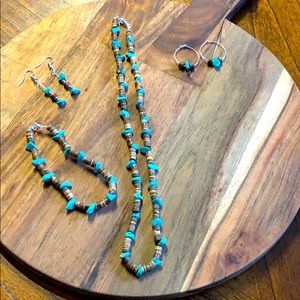 Turquoise jewelry set